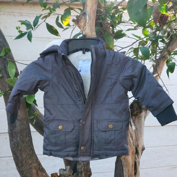 Okie dokie baby boy's jacket size 12M color grey - Picture 1 of 9